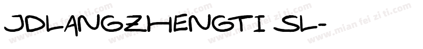 JDLANGZHENGTI SL字体转换